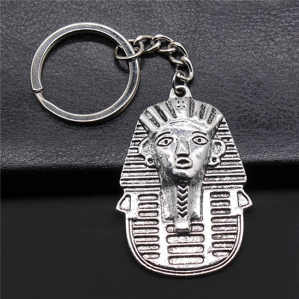 Eye of Horus & Pharaoh Keyring – Egyptian Charm, Creative Gift Accessory