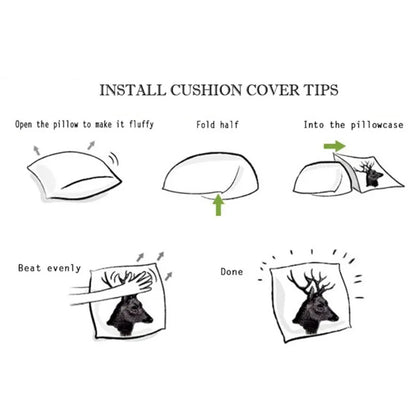 4Pcs Islamic Crescent Moon Pillow Covers 45x45cm Double-sided Printed Lantern Rose Cushion Cases Ramadan Decor Throw Pillows No