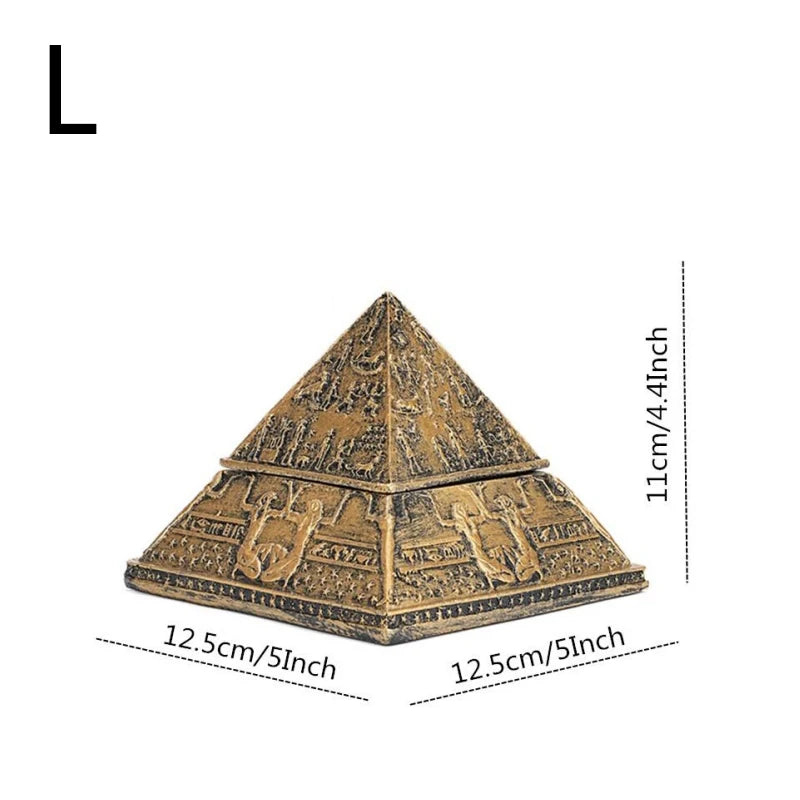 Egyptian Pyramid Aromatherapy Candle Stand – Detachable Resin Ornament