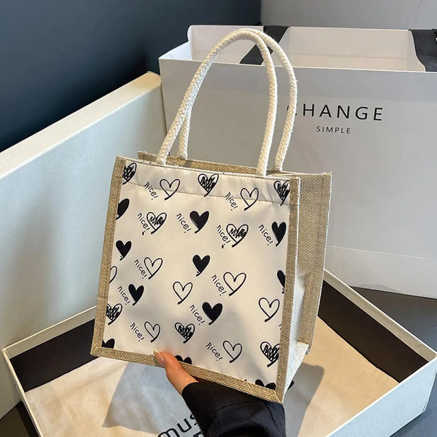 The Linen Garden – Flower Pattern Designer Tote for the Woman on the Move