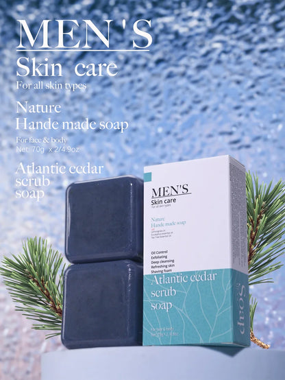 The Atlas Cedar – Anti-Acne Herbal Scrub Soap for Men