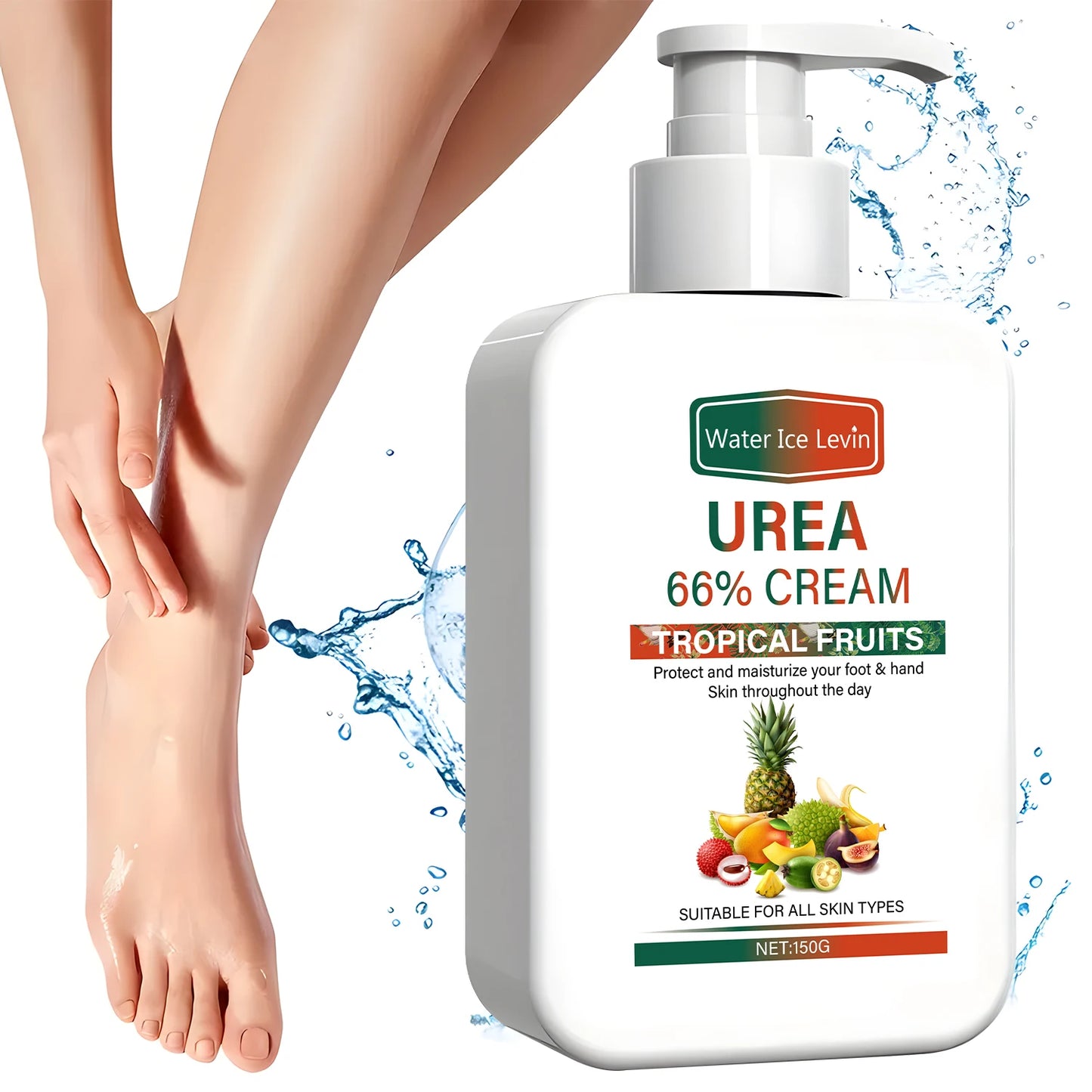 Urea Foot & Hand Cream with Tropical Fruits - Intensive Moisturizing - All-Day Protection - For All Skin Types