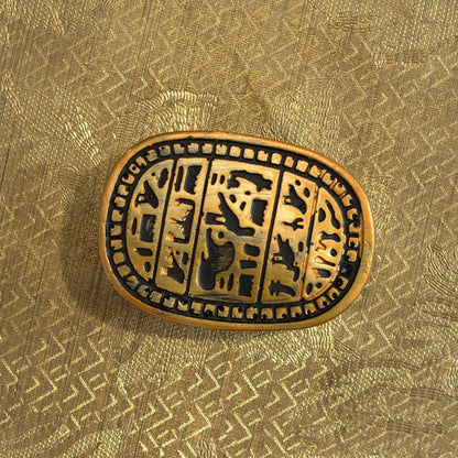 Scarab & Pyramid Resin Ornament – Creative Egyptian Desktop Decor & Souvenir Gift
