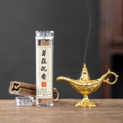 Magic Genie Lamps Incense Burners Retro Wishing Oil Lamp Home Decor Gift Hollow Legend Aladdin