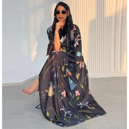 Eid in America – Saudi Nida Abaya with Scarf for the Muslim Woman