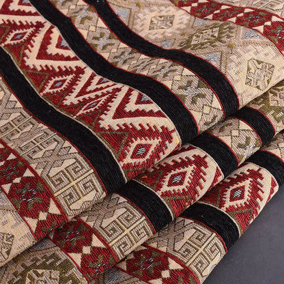 148x100cm Thickener Chenille Jacquard Sofa Fabric Cloth Stripe Luxury Anti-Slip Sofa Cover Boho Fabric Set Luggage DIY Clothing