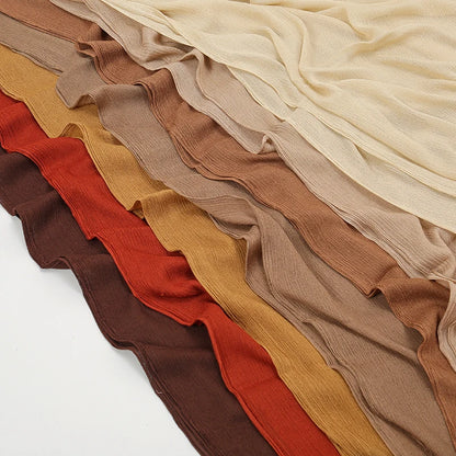 The Crinkle Rayon Hijab – Effortless Elegance, All-Day Comfort