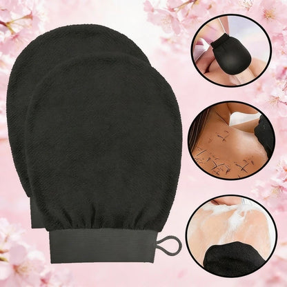 Double Sided Gentle Body Peeling Glove Soft Hammam Exfoliator Mitt  Gentle Skin Exfoliating Glove 1Pc Double Sided Hammam Bath
