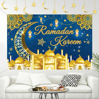 2026 Eid & Ramadan Backdrop Ramadan Kareem Eid Mubarak Party Photography Background Islamic Muslim Party Supplies Eid Al-fitr
