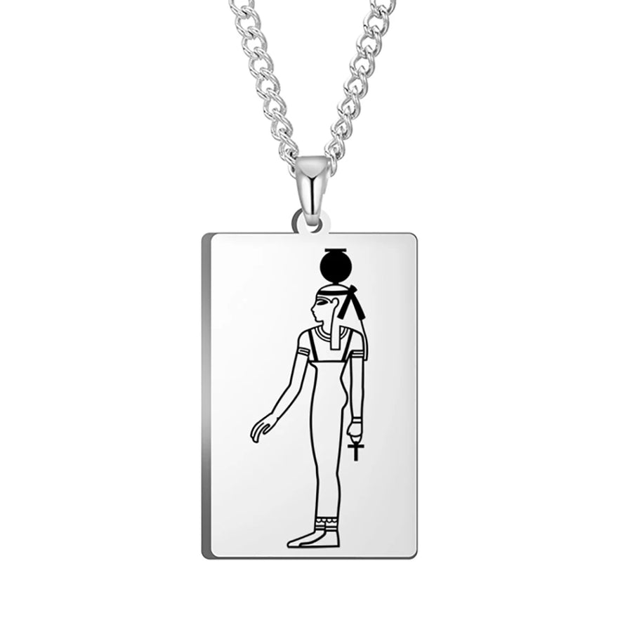 Ancient Egyptian Heritage Pendant – Stainless Steel Necklace of the Pharaohs