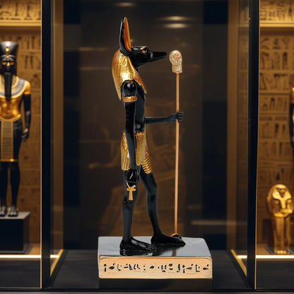 Anubis Resin Sculpture – Creative Egyptian Mythology Statue for Home & Study
