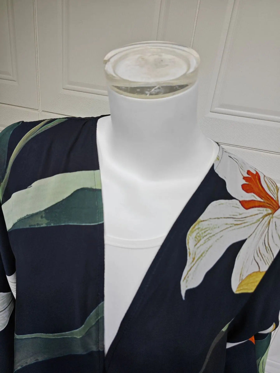 Floral & Feminine – The Print Cardigan Set with Hijab for the Muslim Woman in America