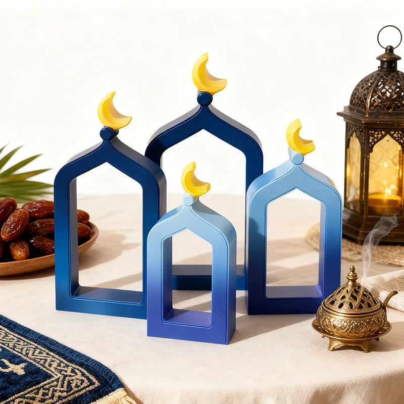 Ramadan Silicone Mold DIY Handmade Craft Eid Gift Home Table Ornament Muslim Party Decoration Supplies Gypsum Cement Candle Mold