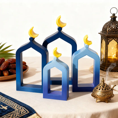 Ramadan Silicone Mold DIY Handmade Craft Eid Gift Home Table Ornament Muslim Party Decoration Supplies Gypsum Cement Candle Mold
