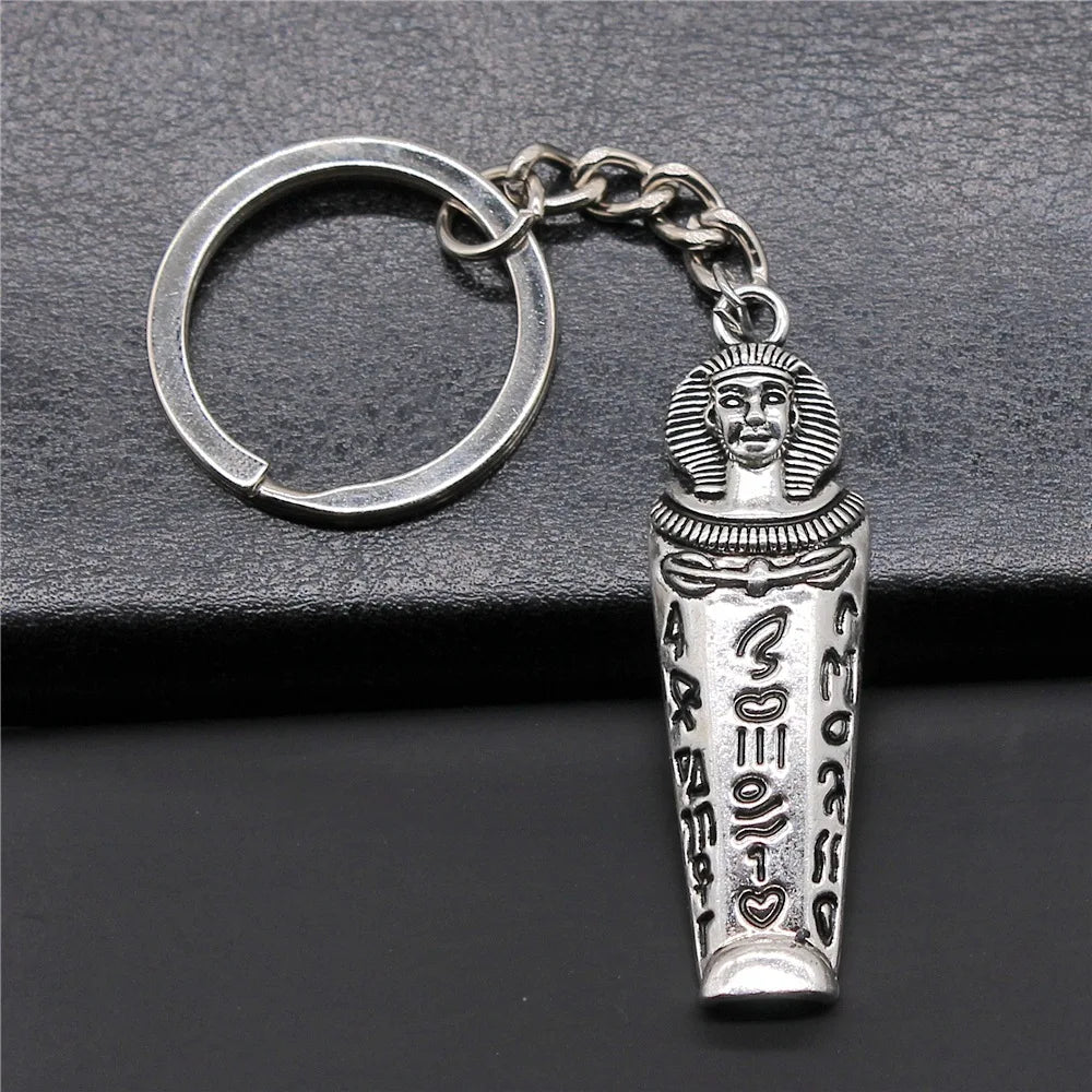 Eye of Horus & Pharaoh Keyring – Egyptian Charm, Creative Gift Accessory