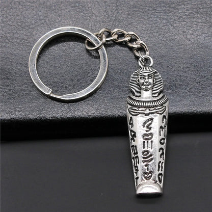 Eye of Horus & Pharaoh Keyring – Egyptian Charm, Creative Gift Accessory