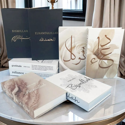 Islamic Kaaba Eid Mosque Luxury Decorative Books Storage Box Fake Book Interior Decoration Coffee Table Ornament Bedroom Decor