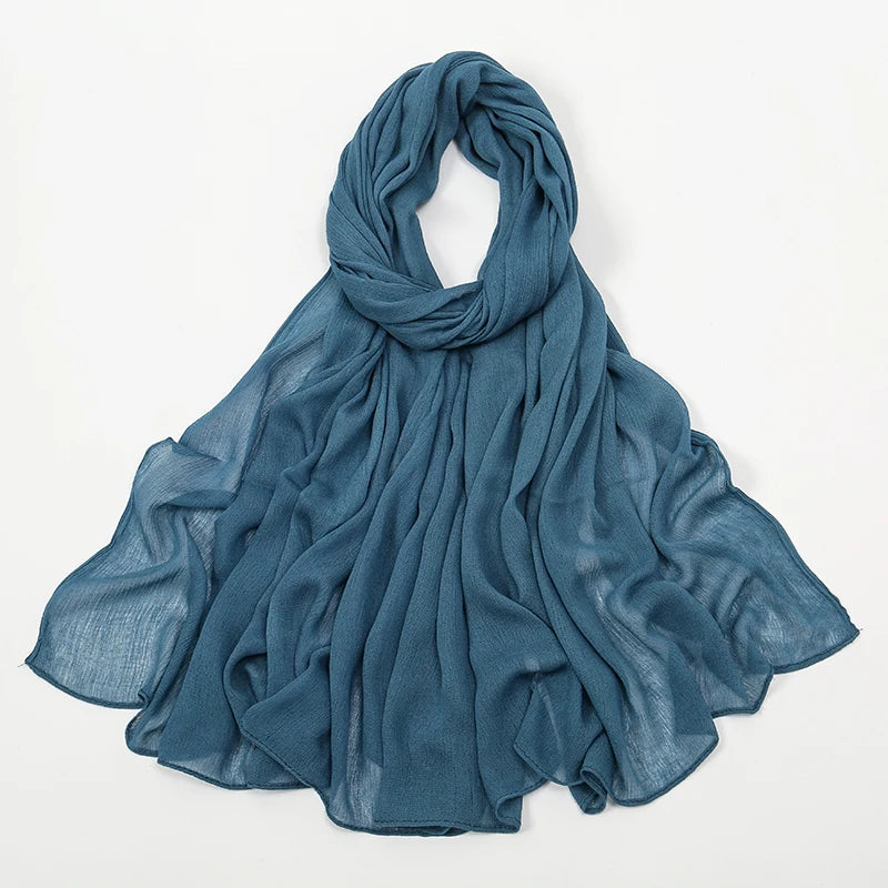 The Crinkle Rayon Hijab – Effortless Elegance, All-Day Comfort