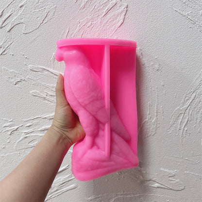 21CM Arabic Falcon Figurine Silicone Mold Home Decor Arabian Falcon Statue Soy Wax Candle Mold Animal Resin Plaster Mould