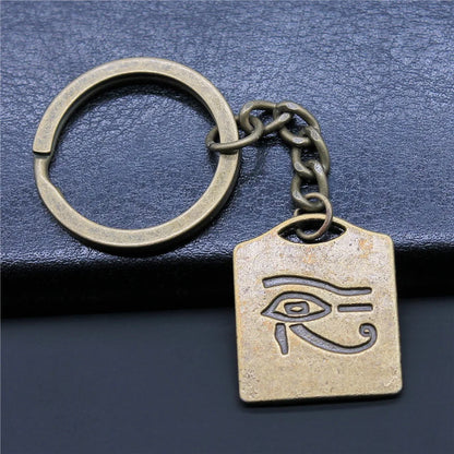 Eye of Horus & Pharaoh Keyring – Egyptian Charm, Creative Gift Accessory