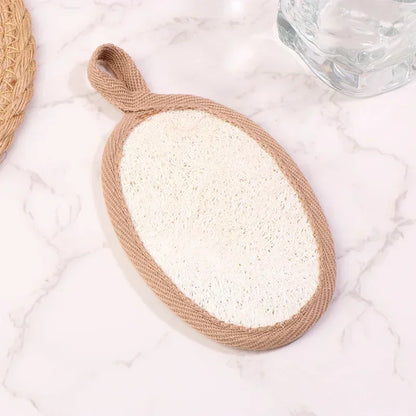 1/2Pcs Natural Loofah Skin Bath Wipes  Foaming and Mud Scrubbing Bath Wipes Bath Towels Bath Flower Accessories