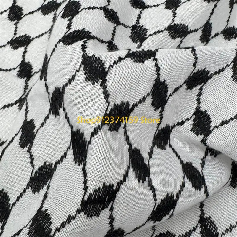 G5AE Comfortable Arafat Headscarf Keffiyeh Scarf for Men Everyday Use Cultural Event