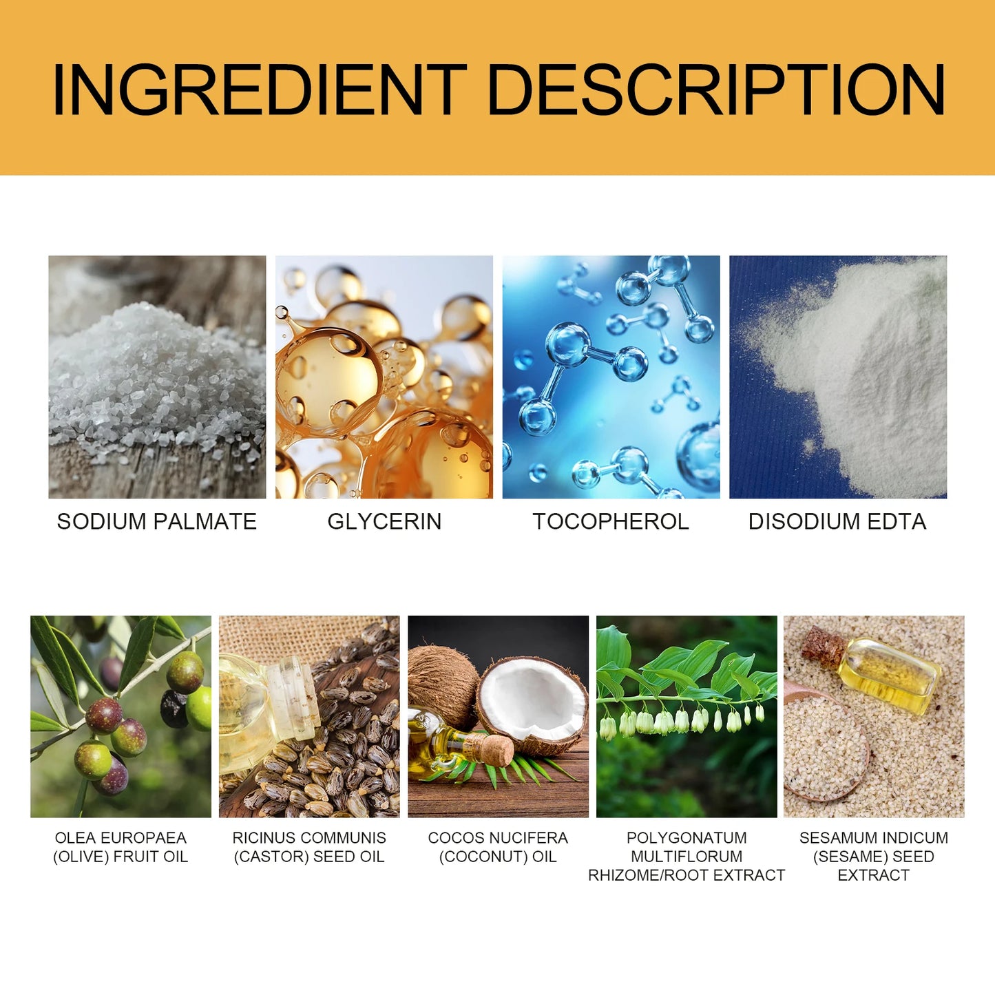 Polygonum Multiflorum Black Hair Shampoo Soap Gentle Coconut Oil Refreshing Oil Control Smoothing Hair Care Handmade Soap