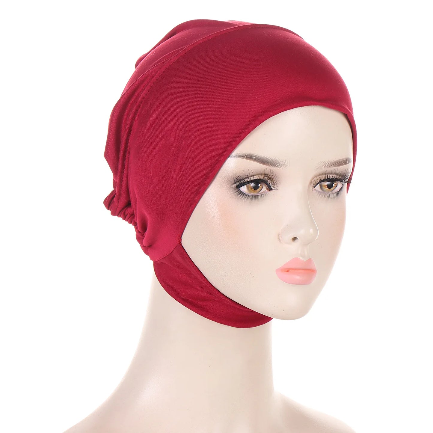 Inner Cap Hijab For Women Solid Underscarf Hijab Undercap Scarf Turban Hat Islamic Muslim Hijabs Ready To Wear Headcover