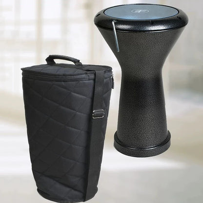 Adults Doumbek Professional Tambourine Aluminium Darbuka Meditation Portable Drums Instrument with Bag Percussion Accessories