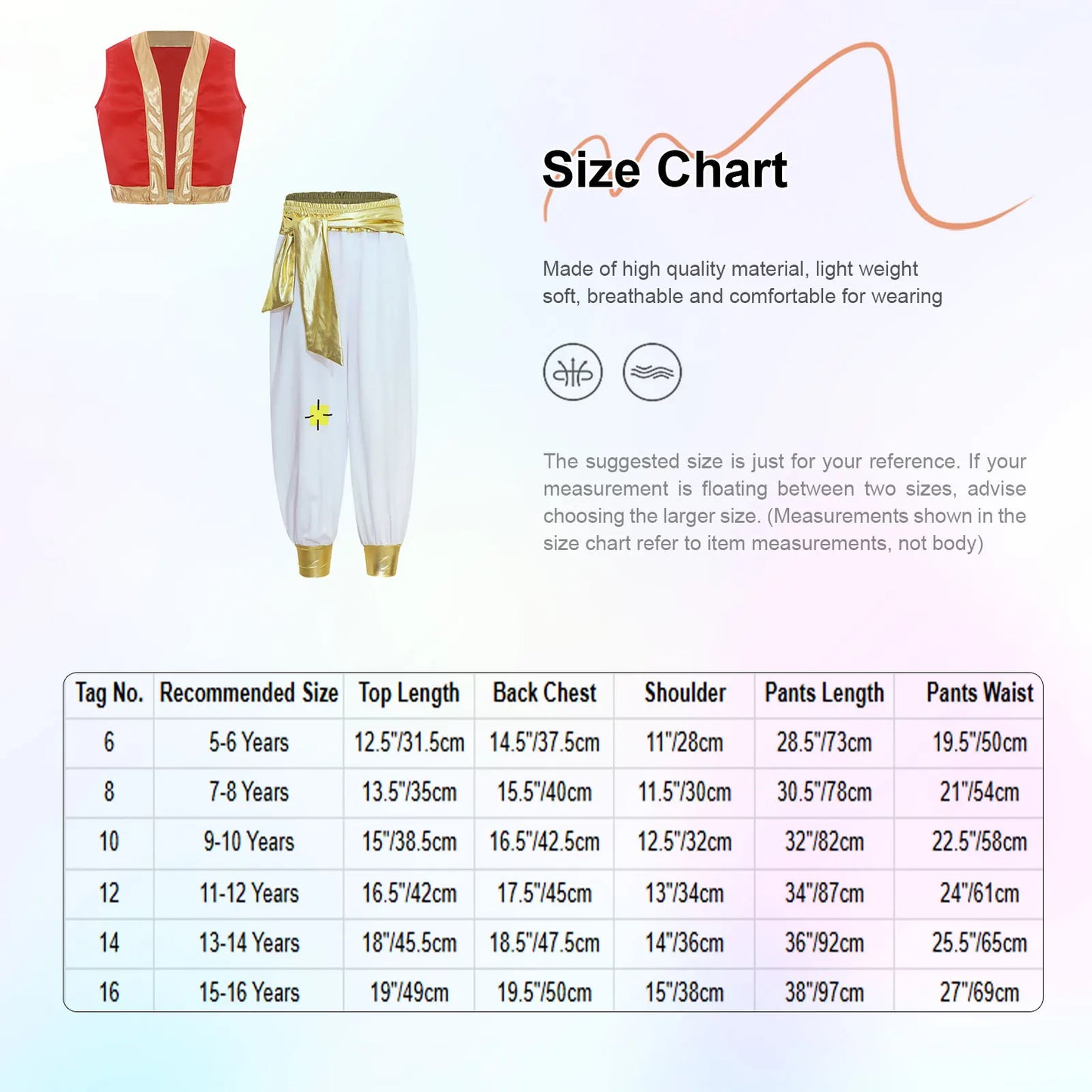 Boys Arabian Aladin Prince Cosplay Party Costume Oriental Indian King Roleplay Dress Up Outfits Loose Vest And Pants Set
