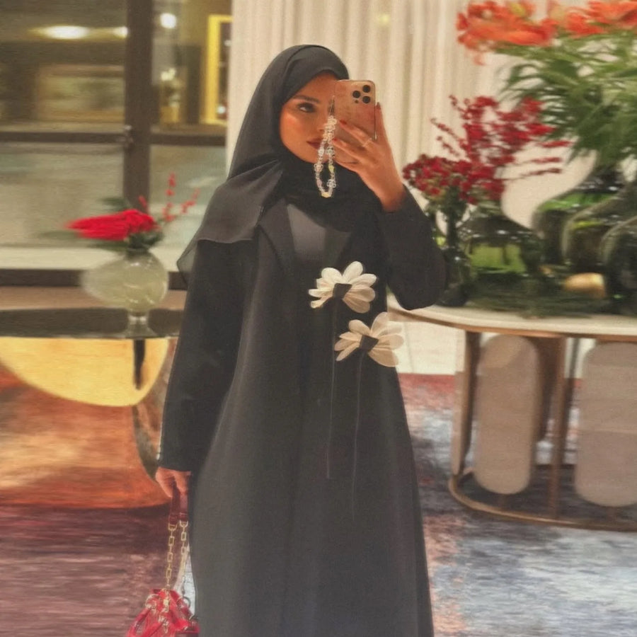 Zahraa III – The Floral Open Abaya for the Arab Woman in America