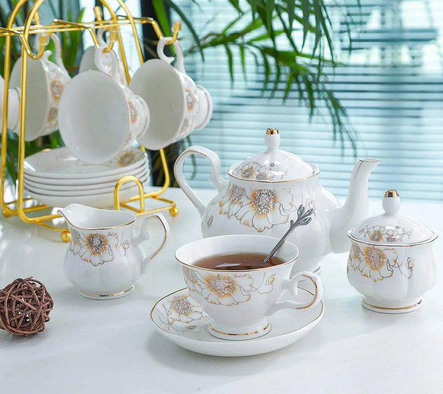 The Royal Gathering – 22-Piece Luxury Porcelain Tea Set