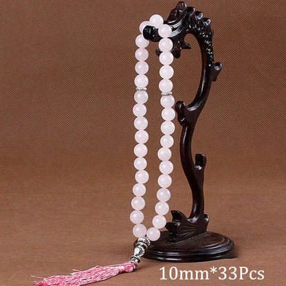 10mm Green Malachite Stone Bracelets Tassel Pendant 33 Prayer Beads Islamic Muslim Tasbih Allah Mohammed Rosary For Women Men