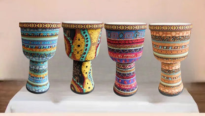Sheepskin Djembe African Drum Children Beginner Music Drums Tambourine Adult Traditional Drum Handmade Percussion Instruments