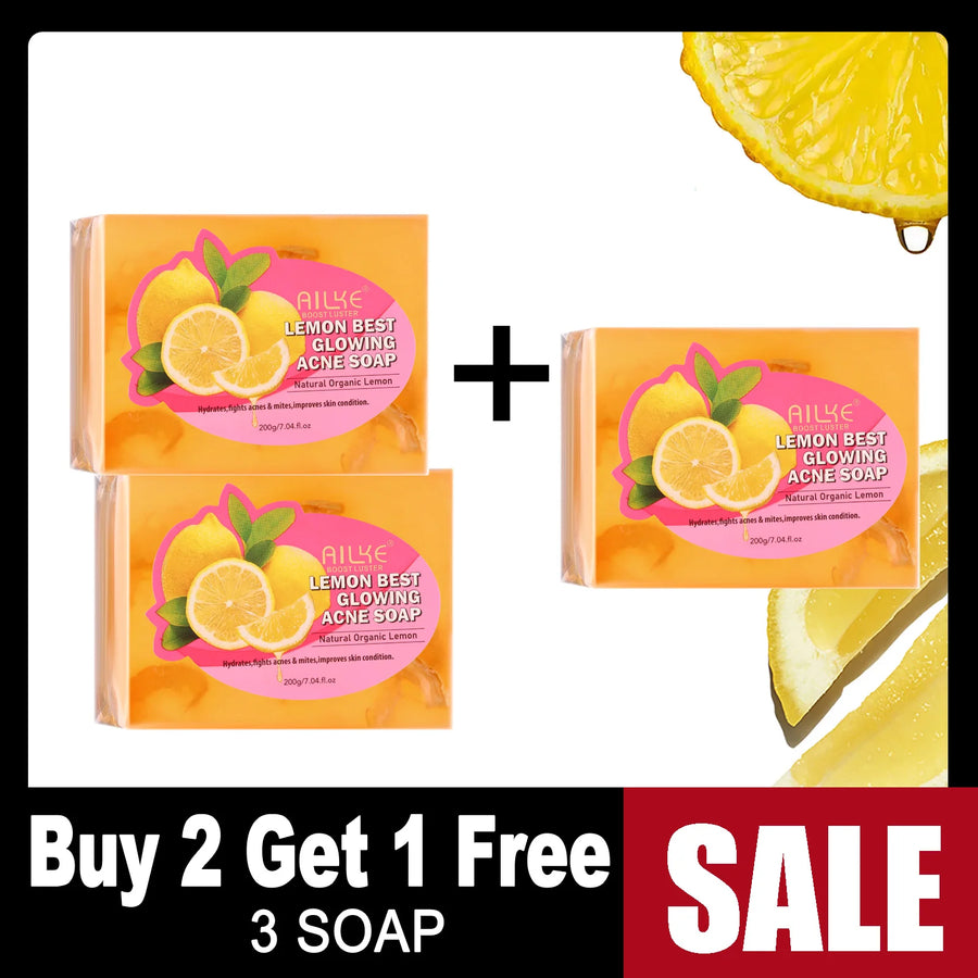 The Lemon Light – Dark Spot & Acne Remover Soap with Olive Oil (200g)