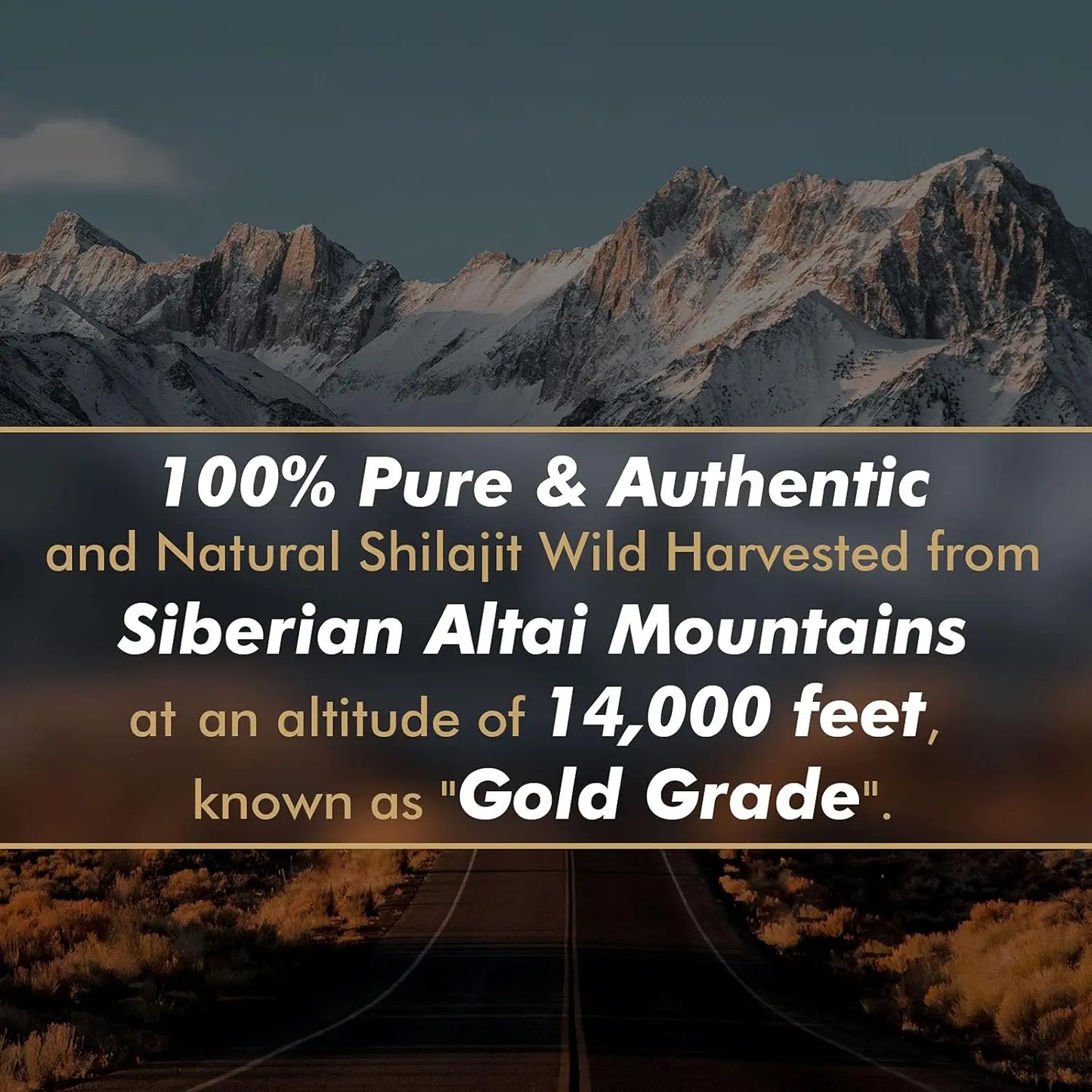 Original Siberian Pure Shilajit with Fulvic Acid & Trace Minerals & 85+ Humic Acid Supplement Gel for Energy & Immune System