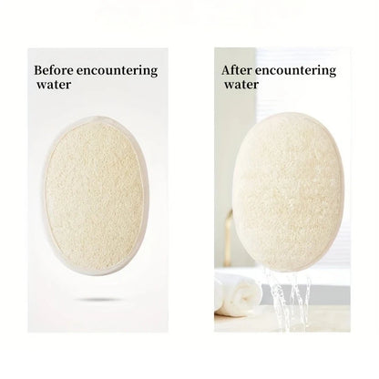 Natural Loofah Body Scrubber Bath Exfoliating Sponge Soft Shower Brush Cleaner Pad Exfoliator Shower Puff Body Skin  Tool