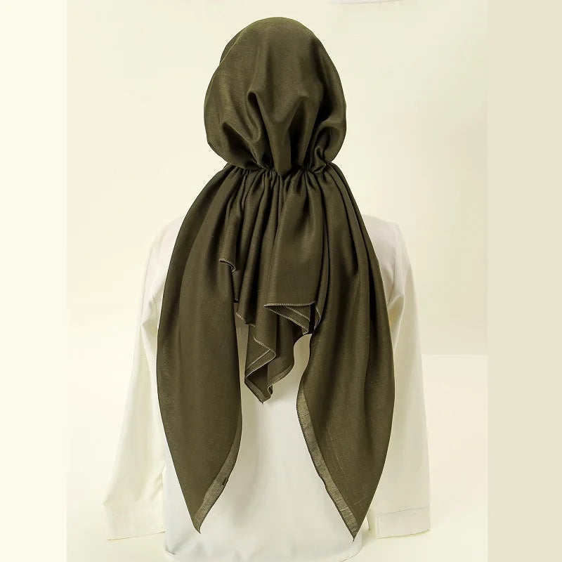 Wholesale Cotton Instant Muslim Hijab Inner Wrap Undercap Triangle Scarf Hijab Plain Islamic Turban Bonnet Soft Headband Hat