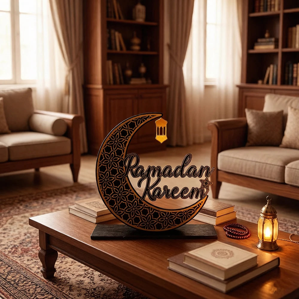 Ramadan Kareem Eid Mubarak Table Decorations -Islamic Ramadan Tabletop Ornament