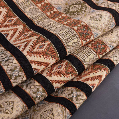 148x100cm Thickener Chenille Jacquard Sofa Fabric Cloth Stripe Luxury Anti-Slip Sofa Cover Boho Fabric Set Luggage DIY Clothing