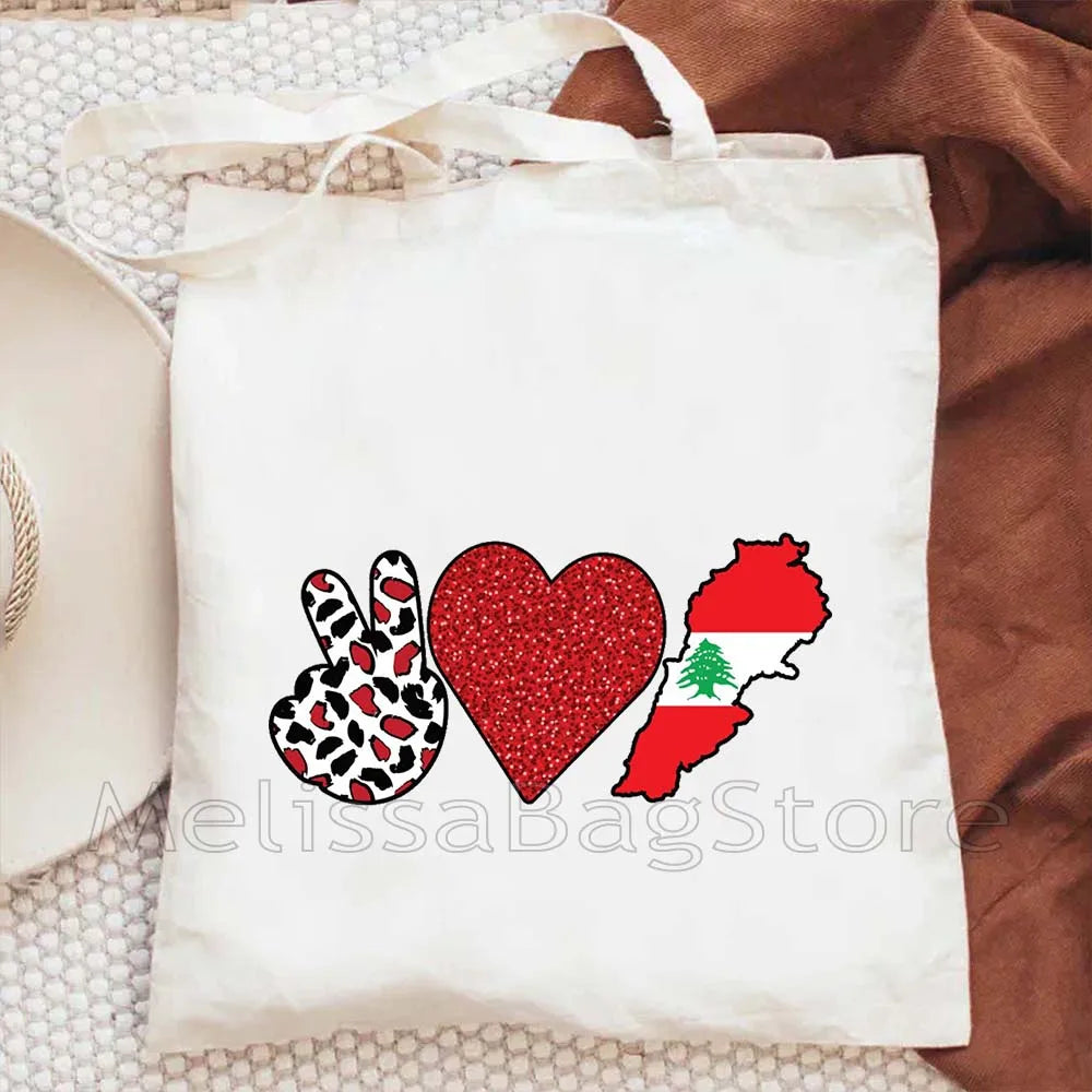 Love Beirut – Lebanese Roots Canvas Shoulder Tote
