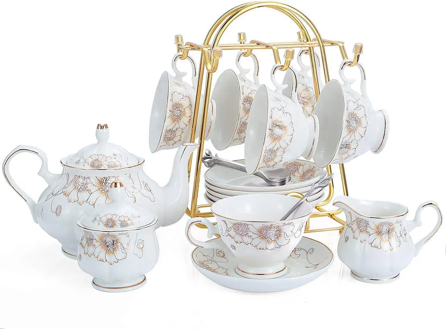 The Royal Gathering – 22-Piece Luxury Porcelain Tea Set