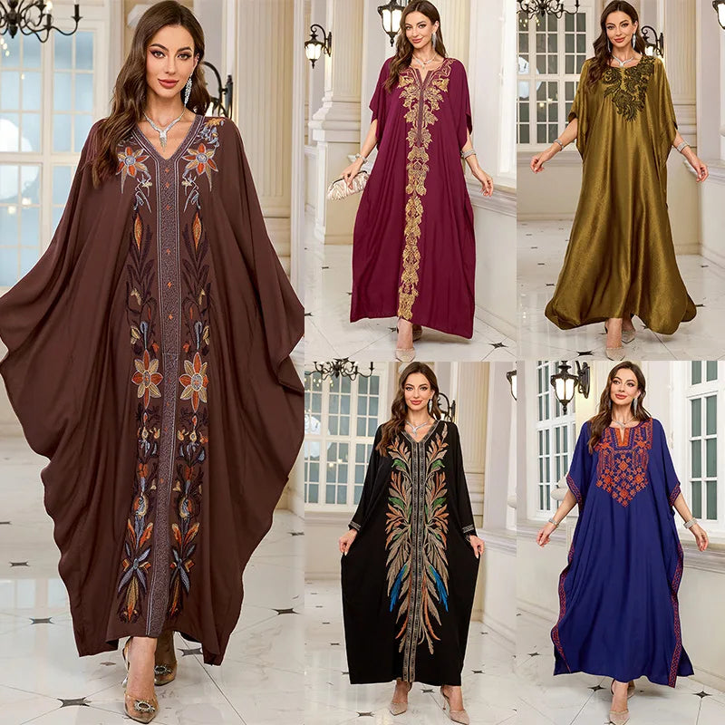 The Plus Size Moroccan Cover-Up – Embroidered Kaftan for the Arab Woman in America