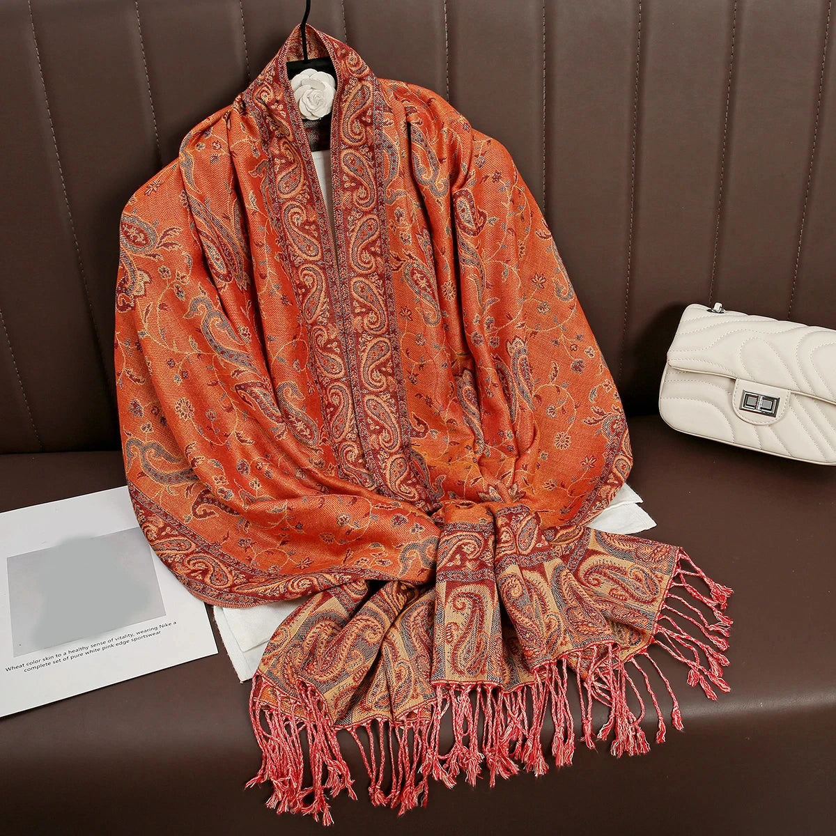 The Pashmina Veil – Long Cashmere Hijab Shawl for the Muslim Woman