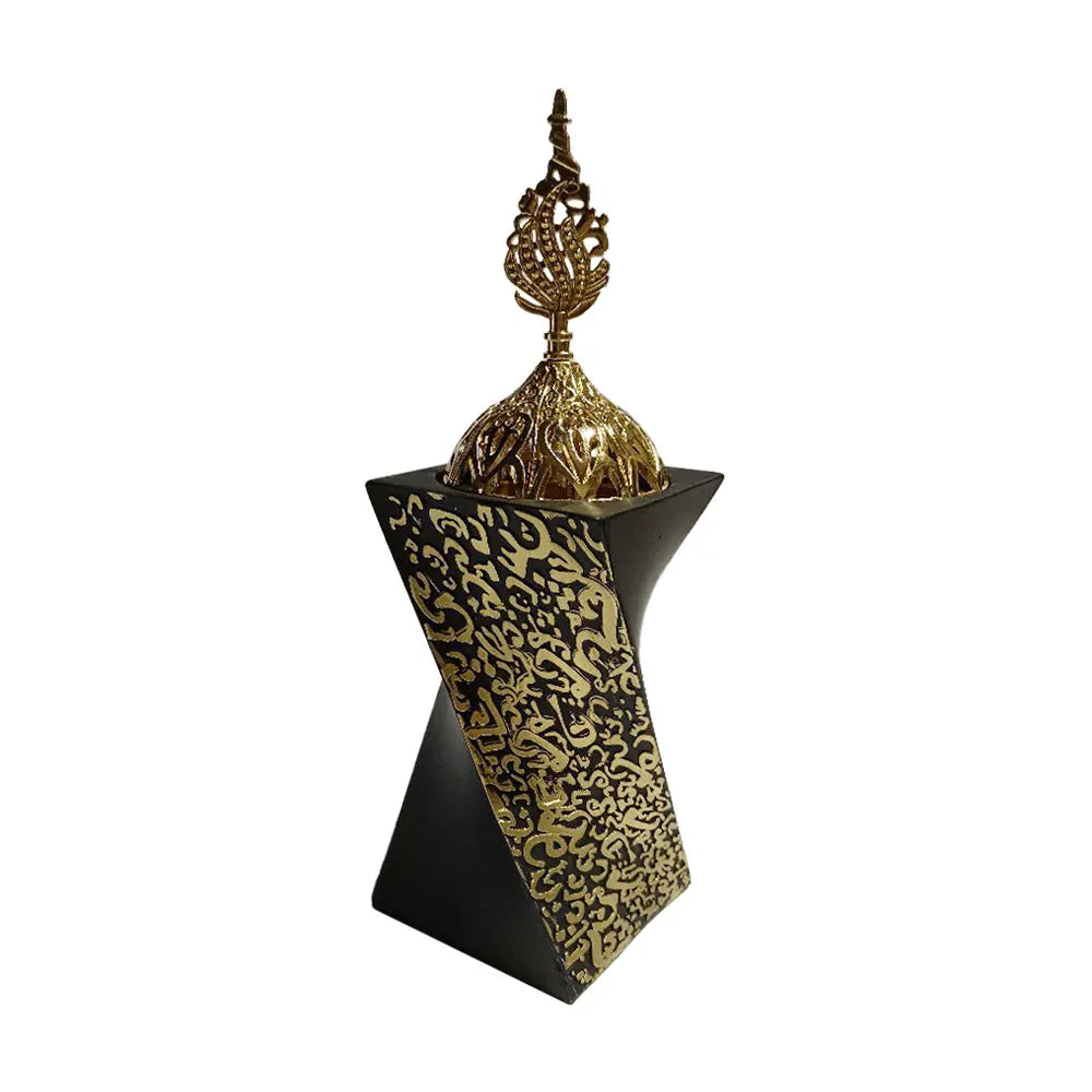 Resin Aromatherapy Stove Luxury Ramadan Decor Rotating Square Craft - Muslim Style Bakhoor Burner & Aromatherapy Diffuser