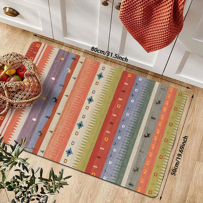 The Aztec Trail – Southwestern Bohemian Kitchen Runner Rug
