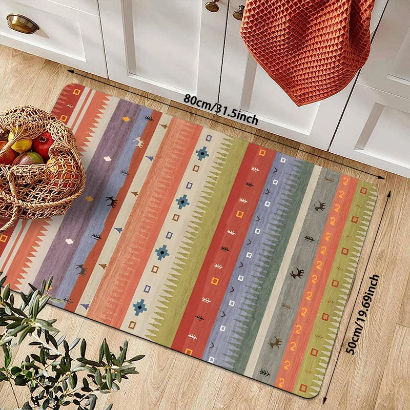 The Aztec Trail – Southwestern Bohemian Kitchen Runner Rug