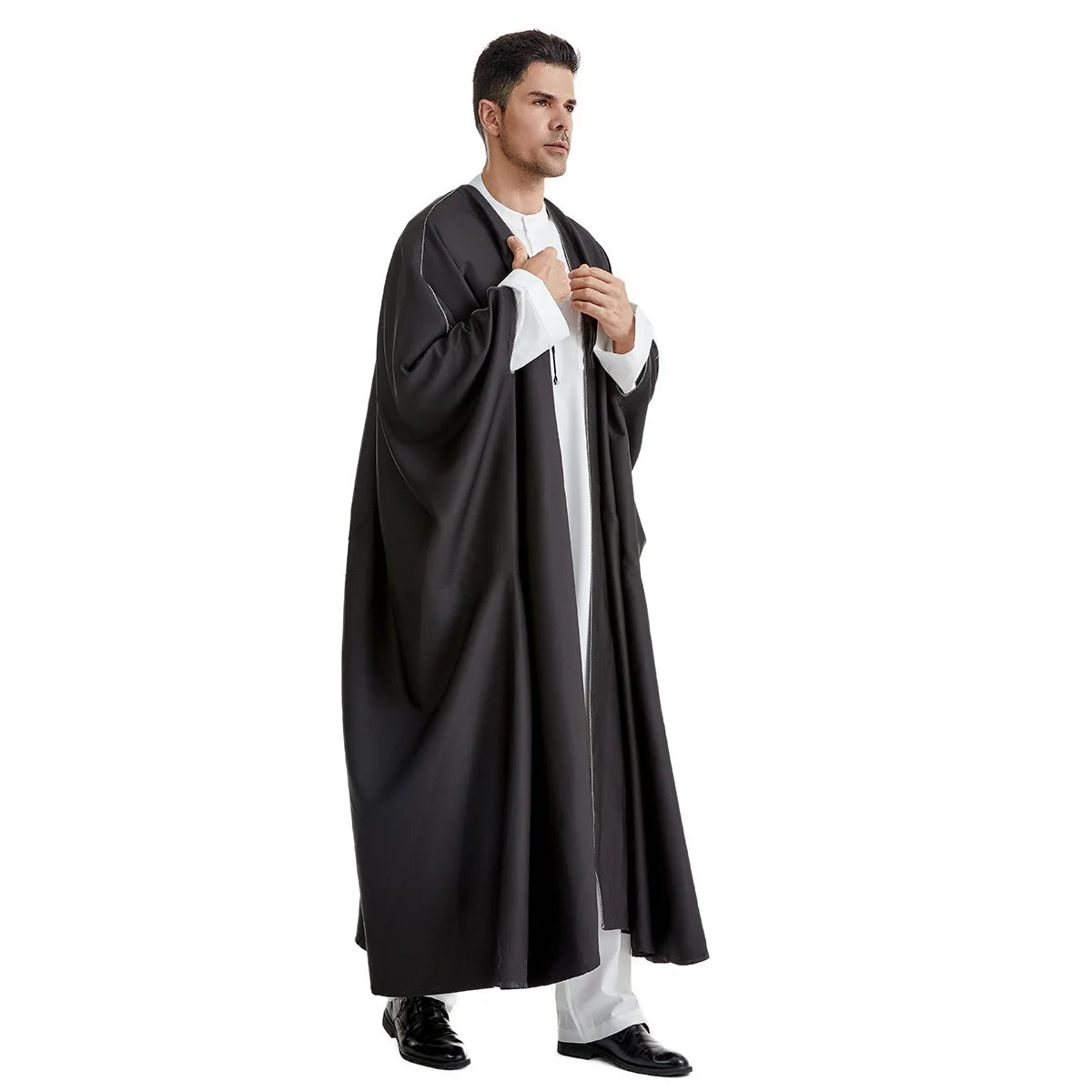Ramadan Djellaba Eid Abayas Prayer Kaftan Men Muslim Open Abaya Turkey Arabic Cardigan Robe Morocco Jubba Thobe Islam Dishdasha