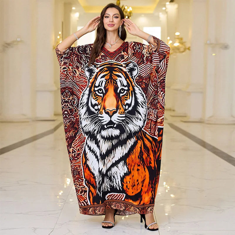 The Plus Size Moroccan Cover-Up – Embroidered Kaftan for the Arab Woman in America