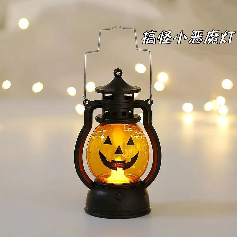 Candle Holders lantern for Table Retro Flameless Lamp Desktop Candlestick Chandelier Christmas New Year Home Decor